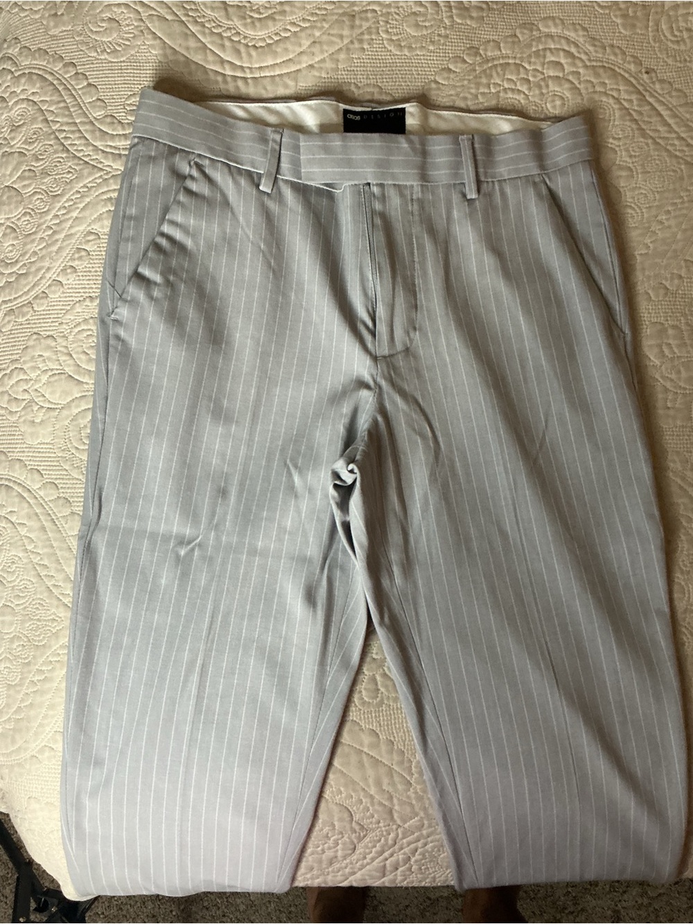 ASOS Light Gray Pinstripe Men’s Dress Pants